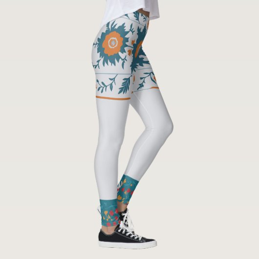 Leggings Frontière florale (Droite)