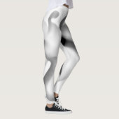 Leggings Frozen : gris Abstrait, blanc et noir (Droite)