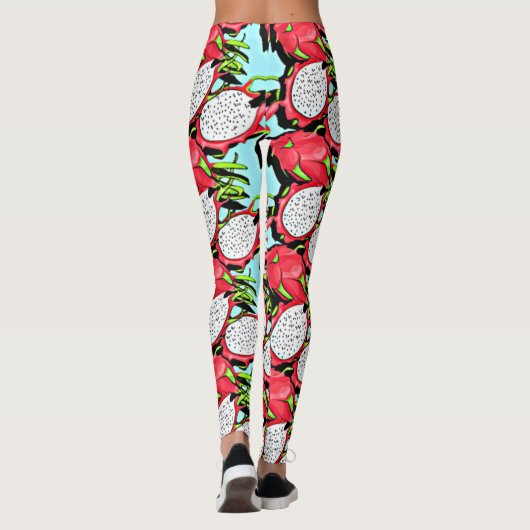 Leggings fruit de dragon rouge (Dos)