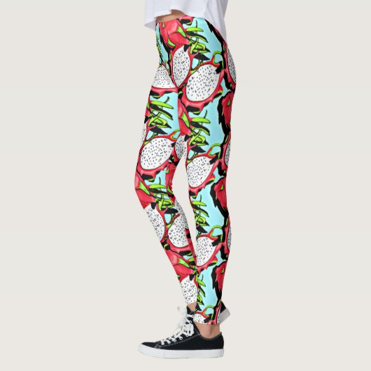 Leggings fruit de dragon rouge (Gauche)