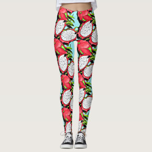 Leggings fruit de dragon rouge
