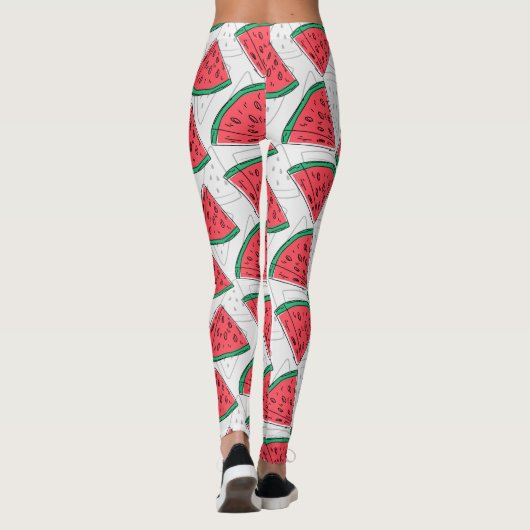 Leggings Fruit motif transparent | motif de surface de frui (Dos)