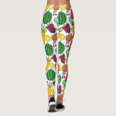 Leggings Fruit motif transparent | motif de surface de frui (Dos)