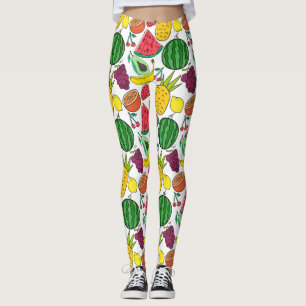 Leggings Fruit motif transparent motif de surface de frui