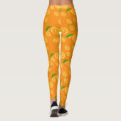 Leggings Fruit Orange Design Motif (Dos)