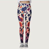 Leggings fruit pourpre (Devant)