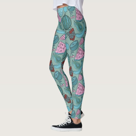 Leggings Fruit seamless pattern | Fruit surface pattern 20 (Gauche)