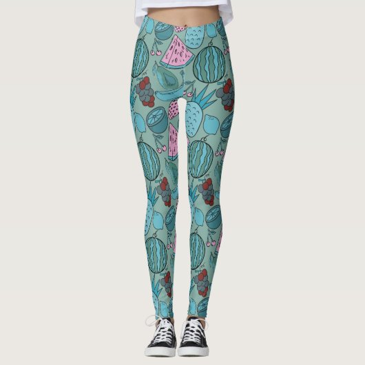 Leggings Fruit seamless pattern | Fruit surface pattern 20 (Devant)
