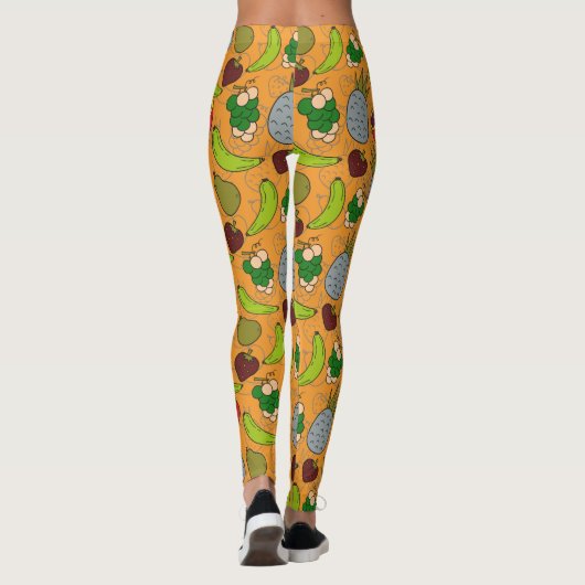 Leggings Fruit seamless pattern | Fruit surface pattern 23 (Dos)