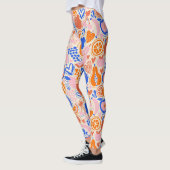 Leggings Fruits Bleus Orange Légumes (Gauche)