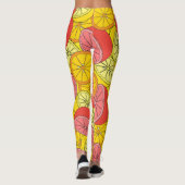 Leggings Fruits d'agrumes Motif transparent (Dos)