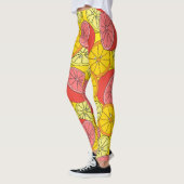 Leggings Fruits d'agrumes Motif transparent (Gauche)