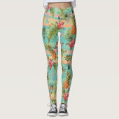 Leggings Fruits d'ananas tropicaux Motif (Devant)
