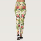 Leggings Fruits d'ananas tropicaux Motif (Dos)