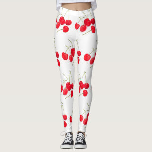 Leggings Fruits de cerises été frais doux naturel