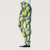 LEGGINGS FRUITS DE CITRON DANS LE BLEU CAMPAGNARD (Gauche)
