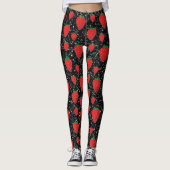 Leggings Fruits de fraises rouges Amateurs de baies sucrées (Devant)
