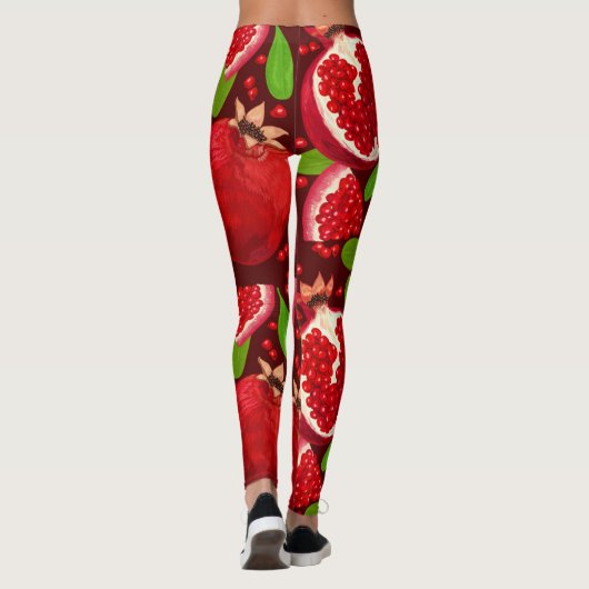 Leggings Fruits de grenade | Légendes (Dos)