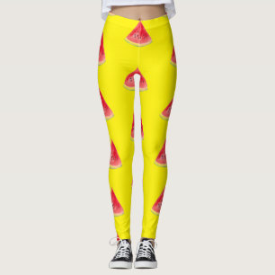 Leggings Fruits de pastèque été Nourriture Motif tropical