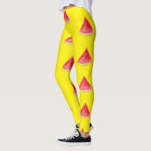Leggings Fruits de pastèque été Nourriture Motif tropical (Gauche)