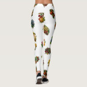 Leggings Fruits et fleurs vintages (Dos)