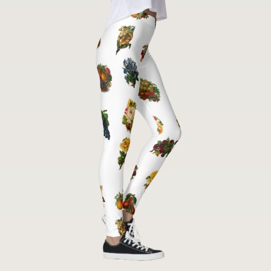 Leggings Fruits et fleurs vintages (Droite)
