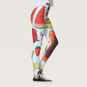 Leggings Fruits Exotiques : Imprimé tendance sans couture. (Droite)