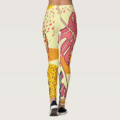 Leggings Fruits tropicaux : Conception Motif dynamique (Dos)