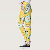 Leggings Fruits tropicaux : Motif d'impression dynamique (Gauche)