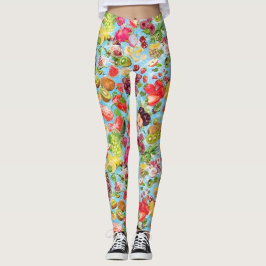 Leggings Fruits tropicaux salants (Devant)