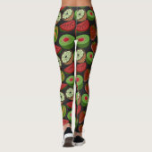 Leggings Fruits tropicaux sans soudure motif coloré (Dos)