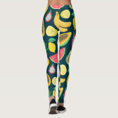 Leggings Fruits tropicaux Vintage Motif Bliss (Dos)