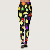 Leggings Fruits tropiques néons éclatés (Dos)