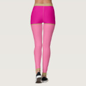 Leggings Fuchsia Monogrammed Shorts Pink Tights Gold Bordur (Dos)