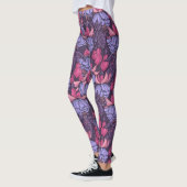 Leggings Fuchsia rose et violet (Gauche)