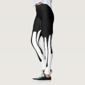 Leggings Fuite d'encre Noir V1 (Gauche)