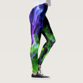 Leggings Fumée de flamme colorée chaude (Droite)