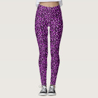 Fun Bold violet et rose coloré Empreinte de léopar