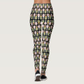 Leggings Fun Champagne Bouteilles Motif (Dos)
