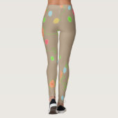 Leggings Fun Coloré Et Floral (Dos)