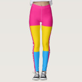 Leggings Fun Colorful Unique LGBT Pansexual Pride Texte du (Devant)