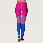 Leggings Fun Colorful Unique LGBTQ Bisexual Pride Texte du (Dos)
