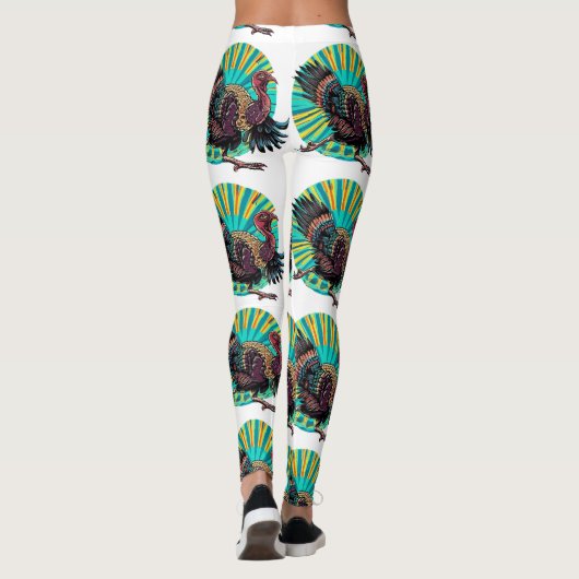 Leggings Fun Courir la Turquie Tom (Dos)