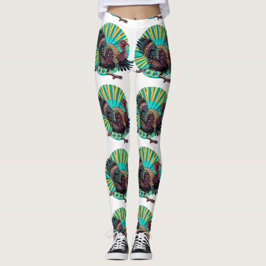 Leggings Fun Courir la Turquie Tom (Devant)