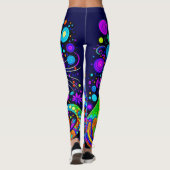 Leggings Fun Excentric Comical Chat Tous-Sur-Impression Leg (Dos)