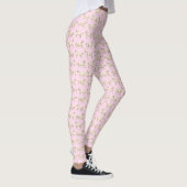 Leggings Fun Girly Galloping Horses Beige Rose (Droite)