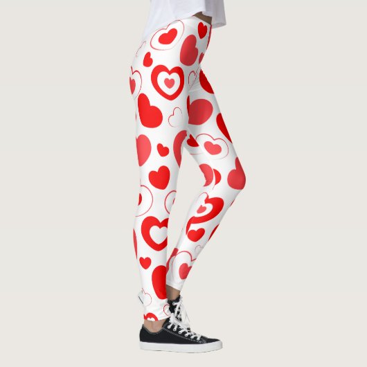 Leggings Fun Holiday Heart Design (Droite)