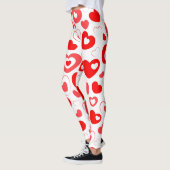 Leggings Fun Holiday Heart Design (Gauche)