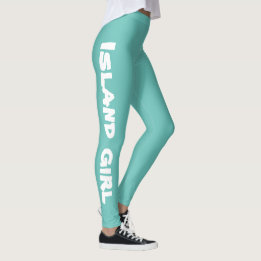 Leggings fun ISLAND GIRL typographie |
