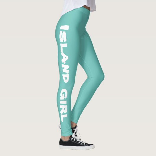 Leggings fun ISLAND GIRL typographie | (Droite)